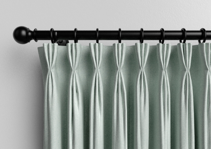 Soft Chevron, Blue Glacier - Made to Measure Curtains - Image 11